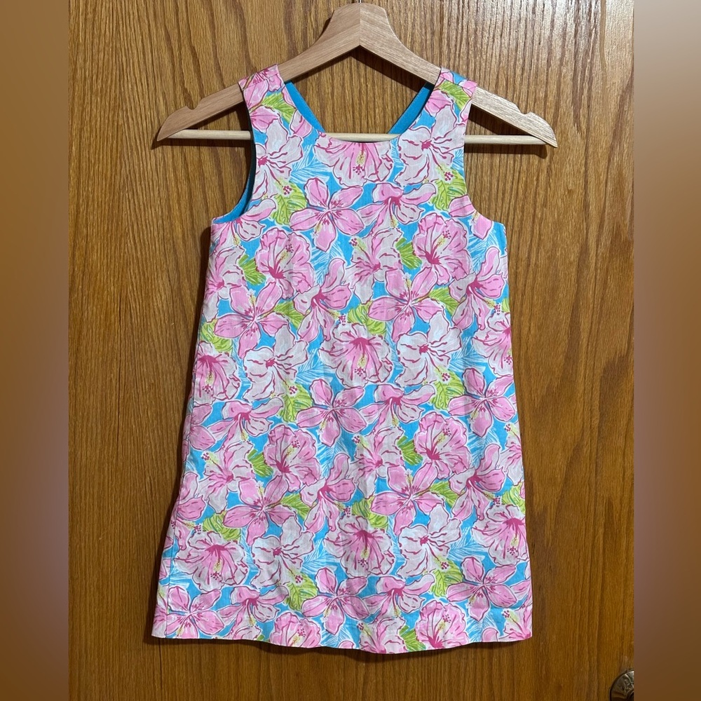 Tommy Bahama girls floral bright dress sz 7 cotton